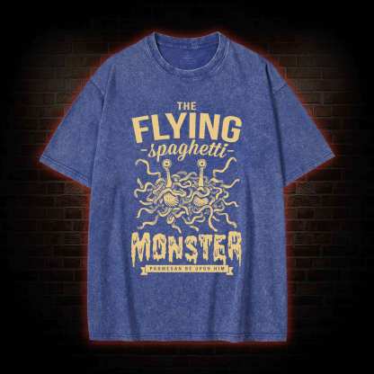Spaghetti Monster Washed T-shirt
