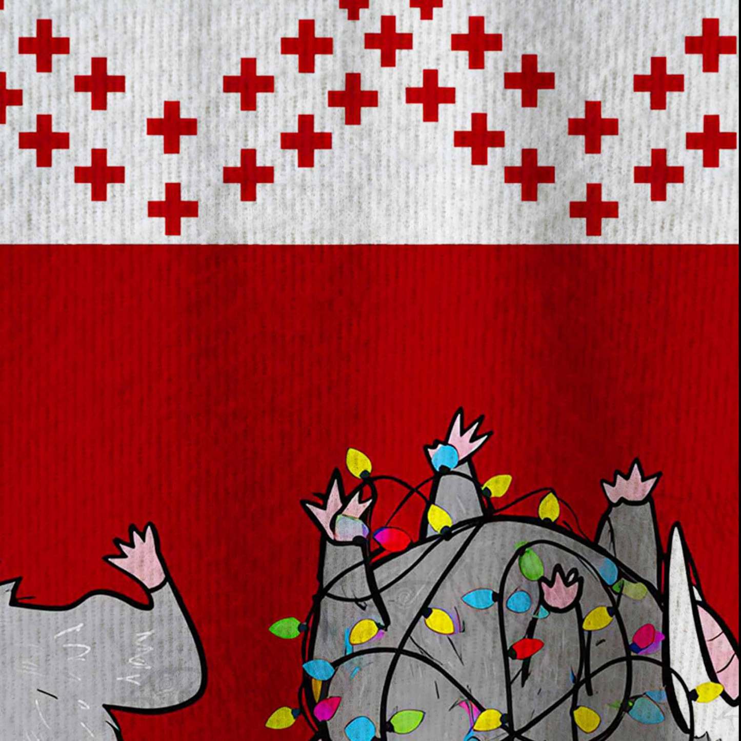 Overstimulated But Festive Ugly Sweatshirts