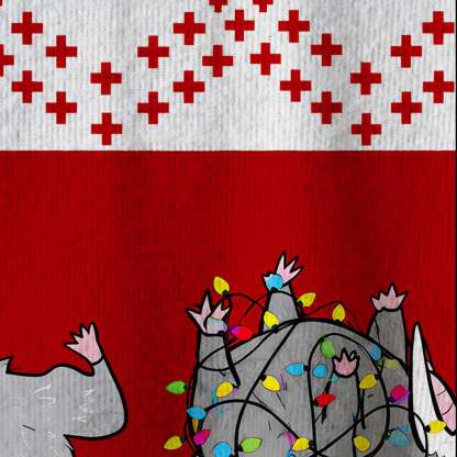 Overstimulated But Festive Ugly Sweatshirts