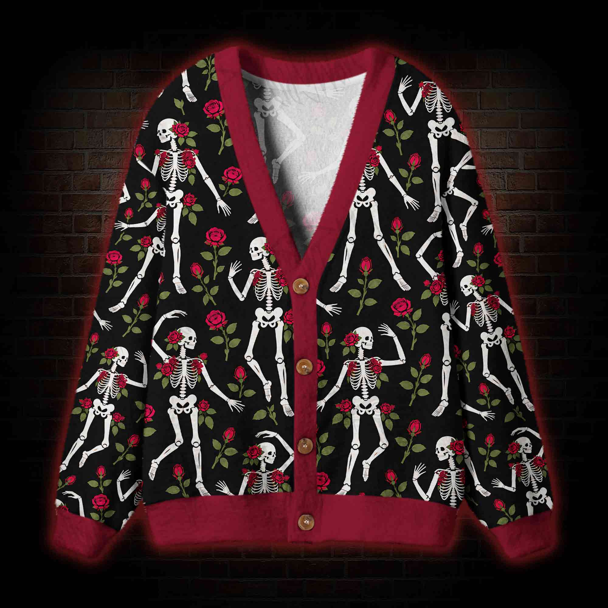 Moonlit Rabbit Garden Cardigan Sweater
