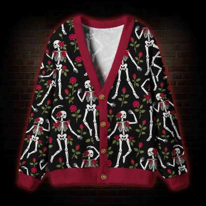 Moonlit Rabbit Garden Cardigan Sweater