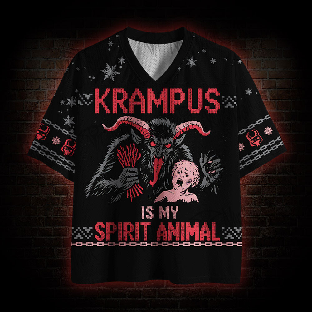 Krampus Is My Spirit Animal Mesh Jersey