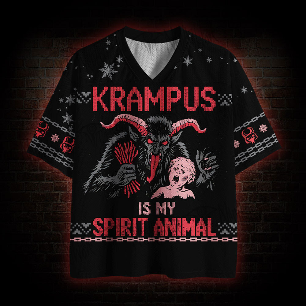 Krampus Is My Spirit Animal Mesh Jersey
