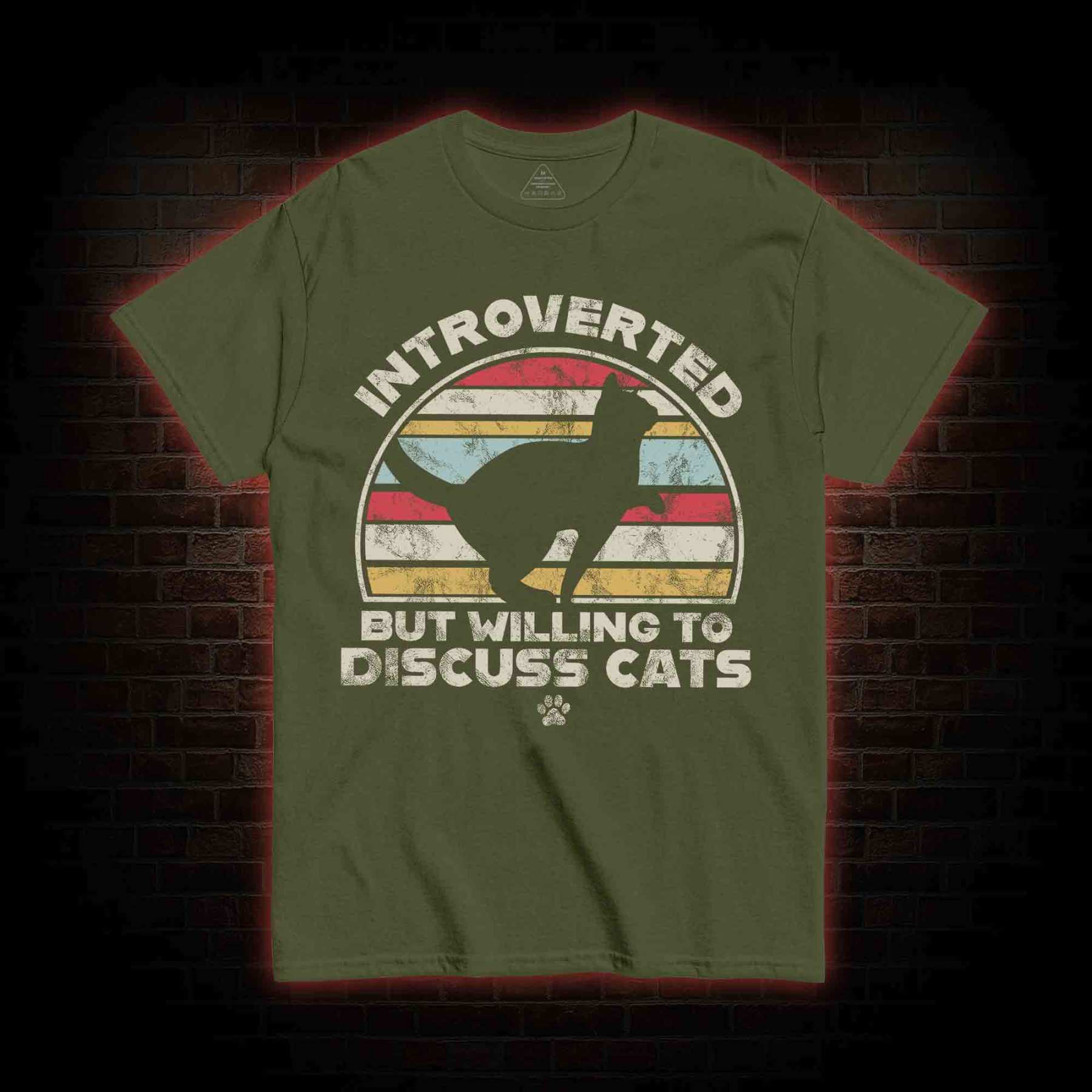 Introverted But Willing To Dicuss Cats T-shirt