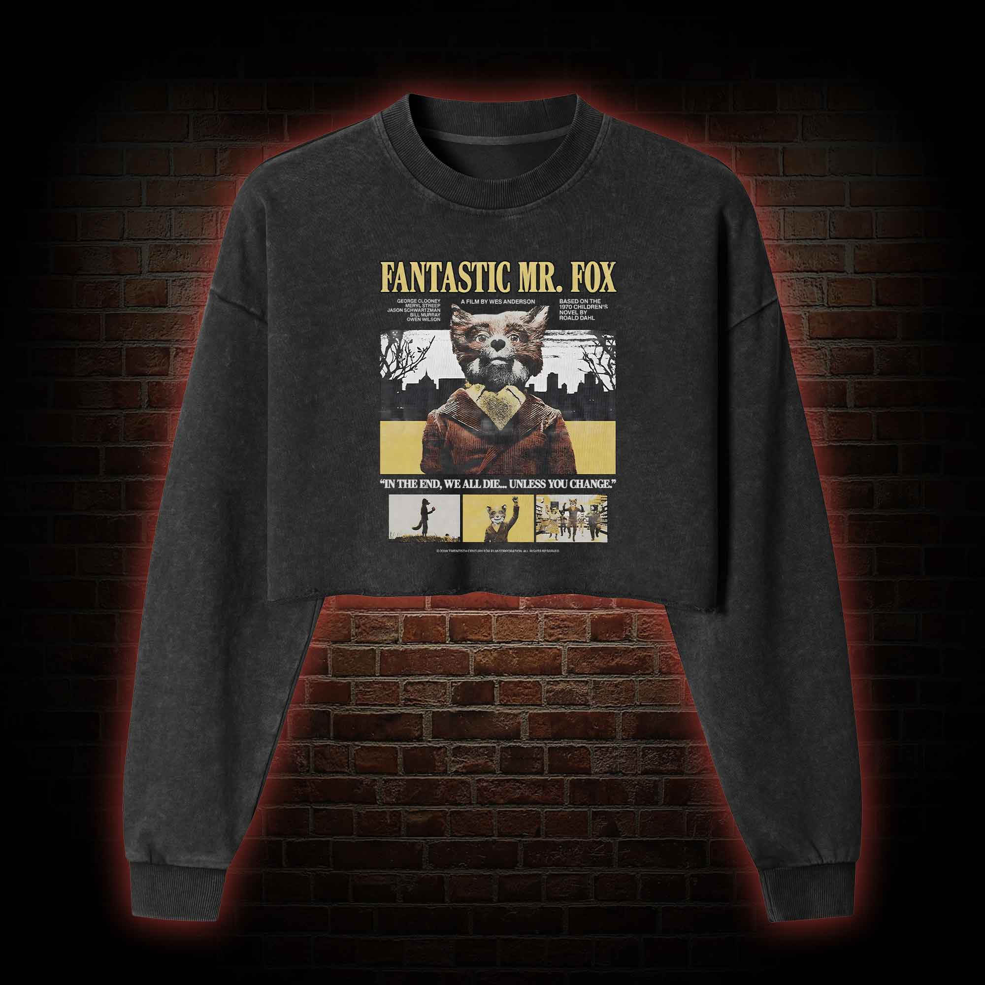 I'm a Wild Animal Washed Cropped Sweatshirts