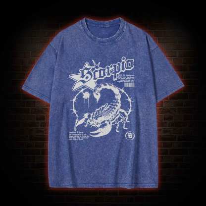 90s Horoscope Scorpio Washed T-shirt