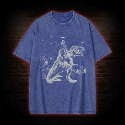 T-rex Jesus Washed T-shirt