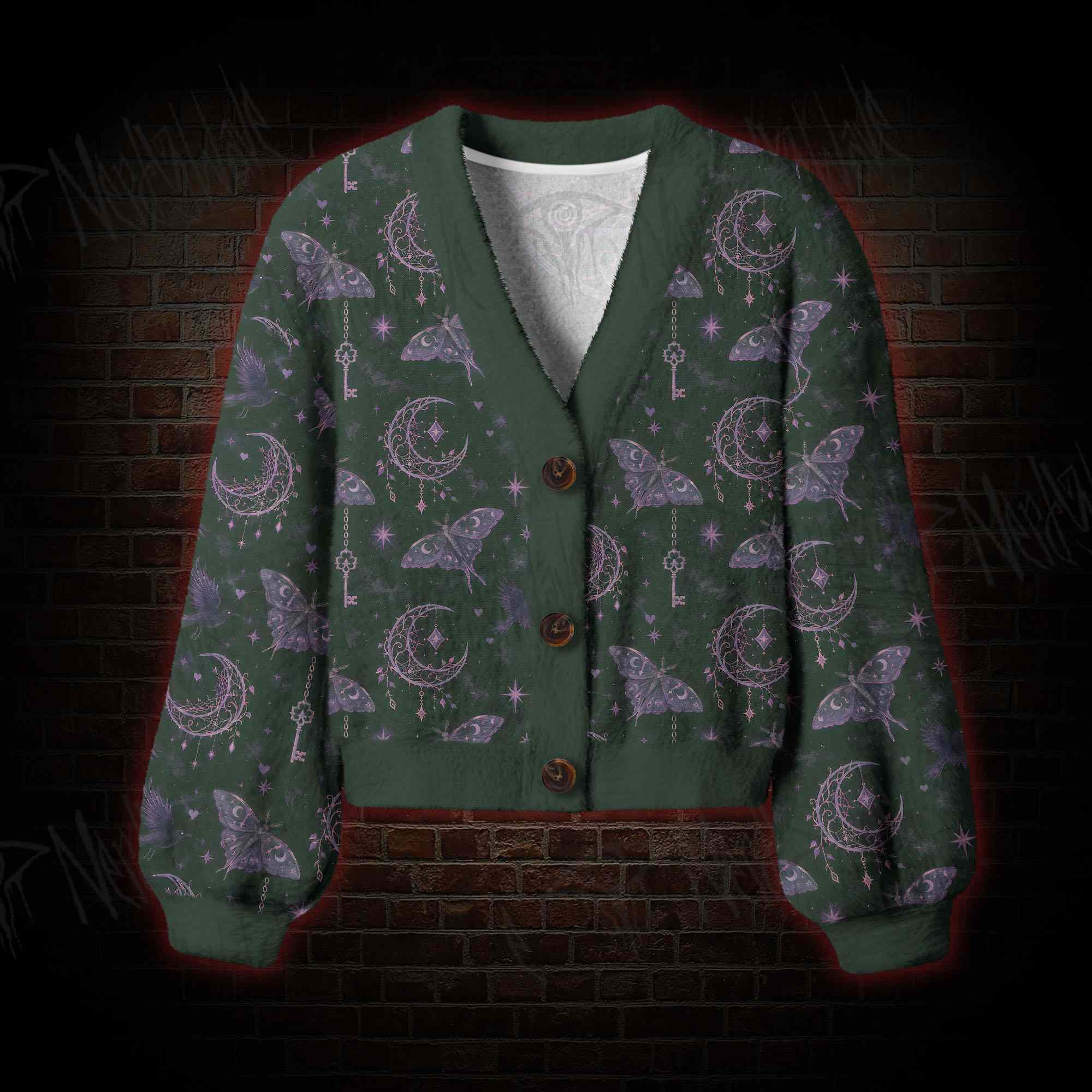 Moonlit Key Women's Cardigan Sweater