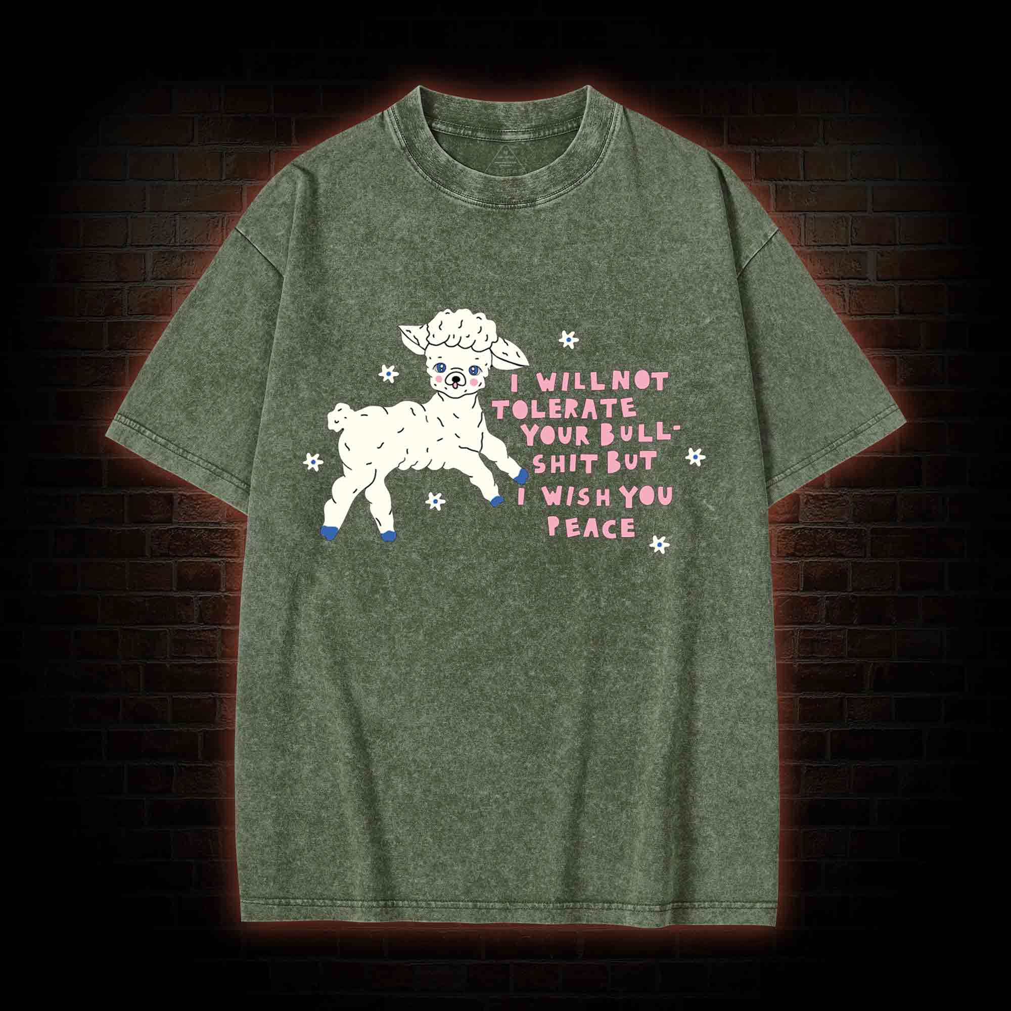 I Wish You Peace Washed T-shirt