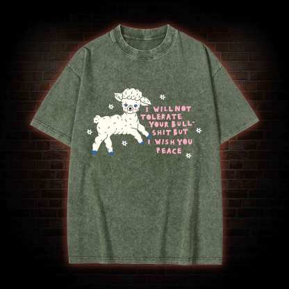 I Wish You Peace Washed T-shirt