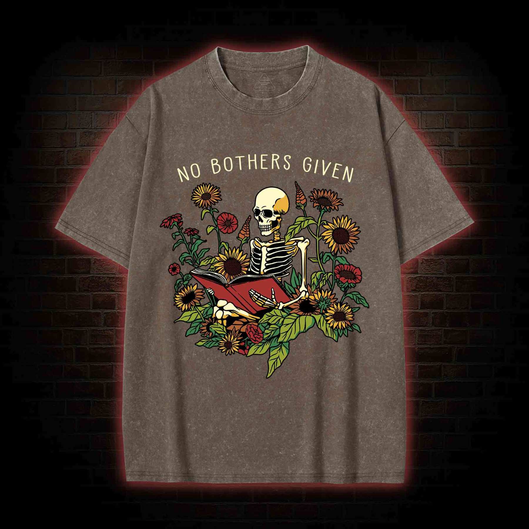 No Bothers Given Washed T-shirt