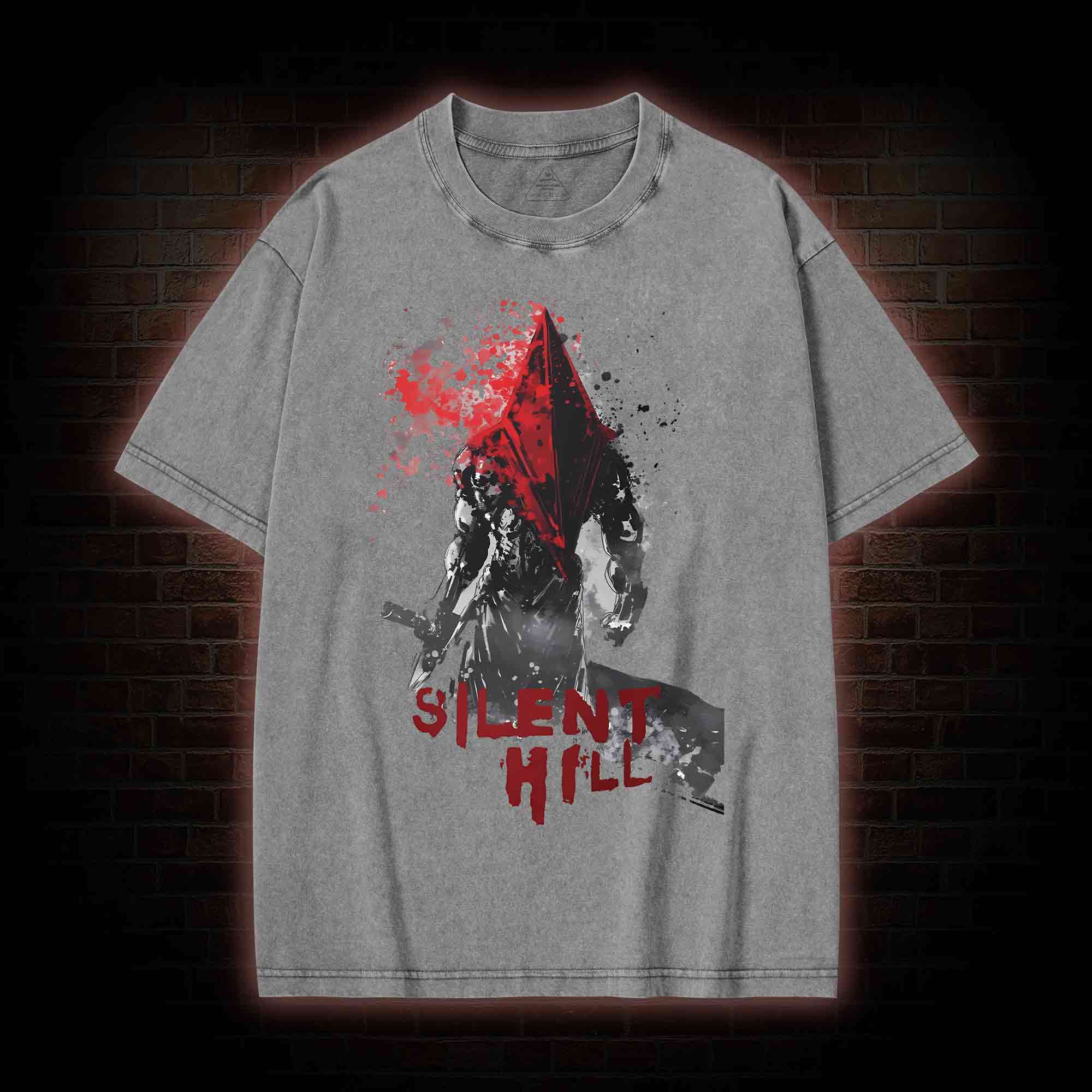 Red Pyramid Thing Washed T-shirt