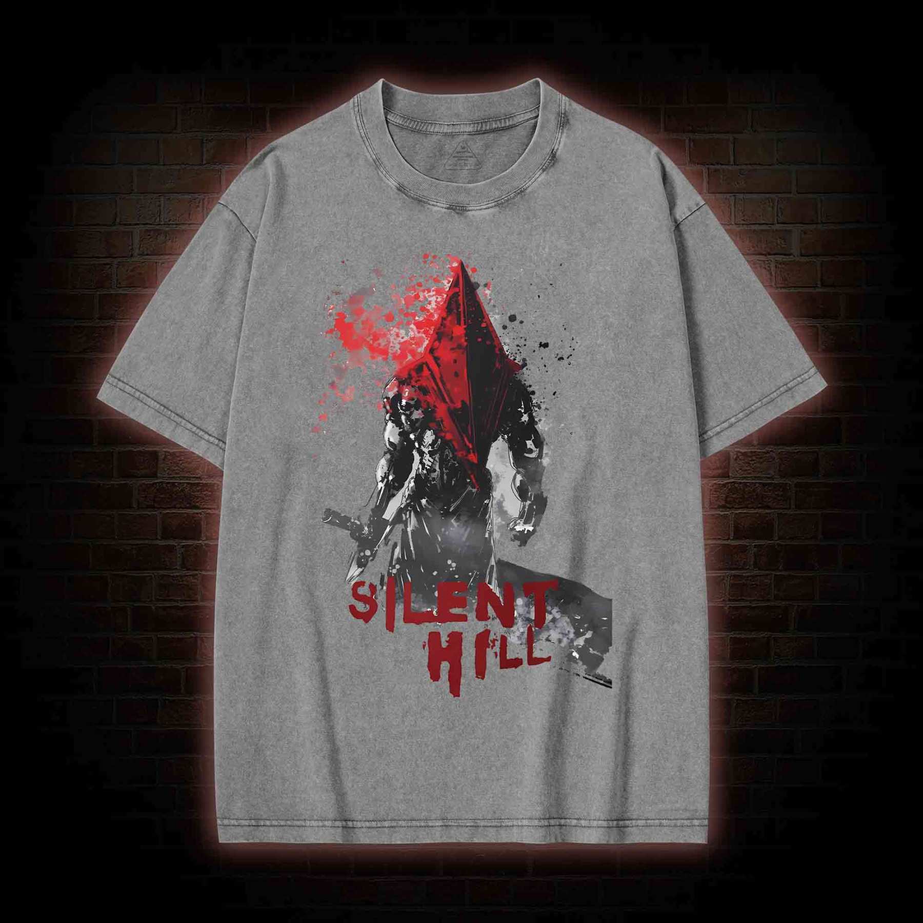 Red Pyramid Thing Washed T-shirt