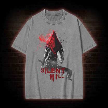 Red Pyramid Thing Washed T-shirt