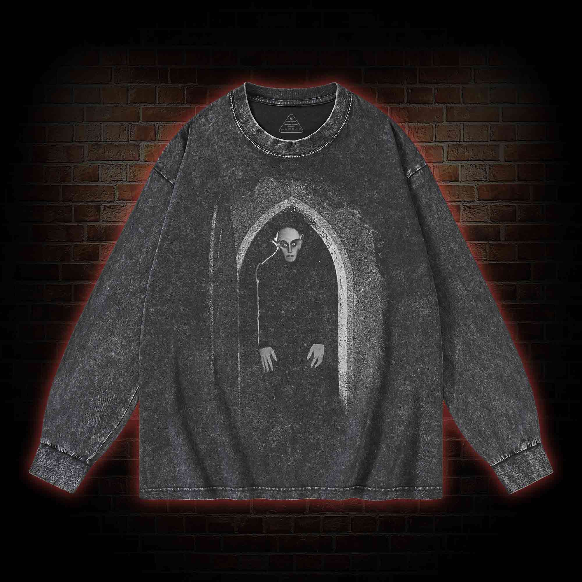 Nosferatu A Symphony of Horror 1922 Washed Long-Sleeve T-shirt