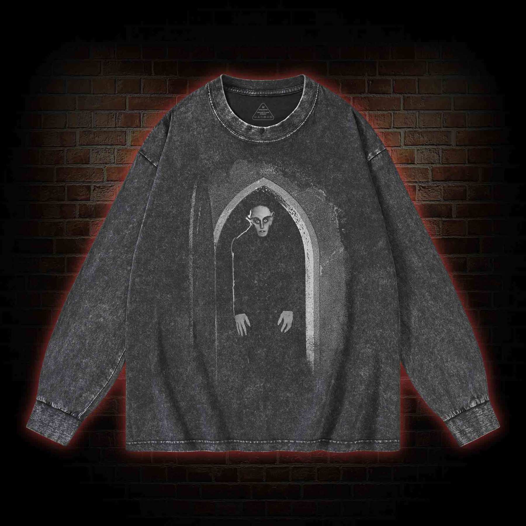 Nosferatu A Symphony of Horror 1922 Washed Long-Sleeve T-shirt