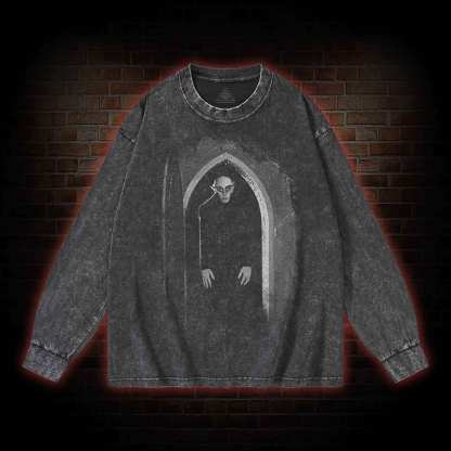 Nosferatu A Symphony of Horror 1922 Washed Long-Sleeve T-shirt