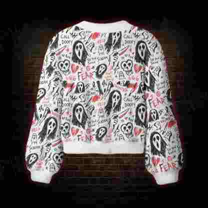 Doodle Scream Women's Cardigan Sweater