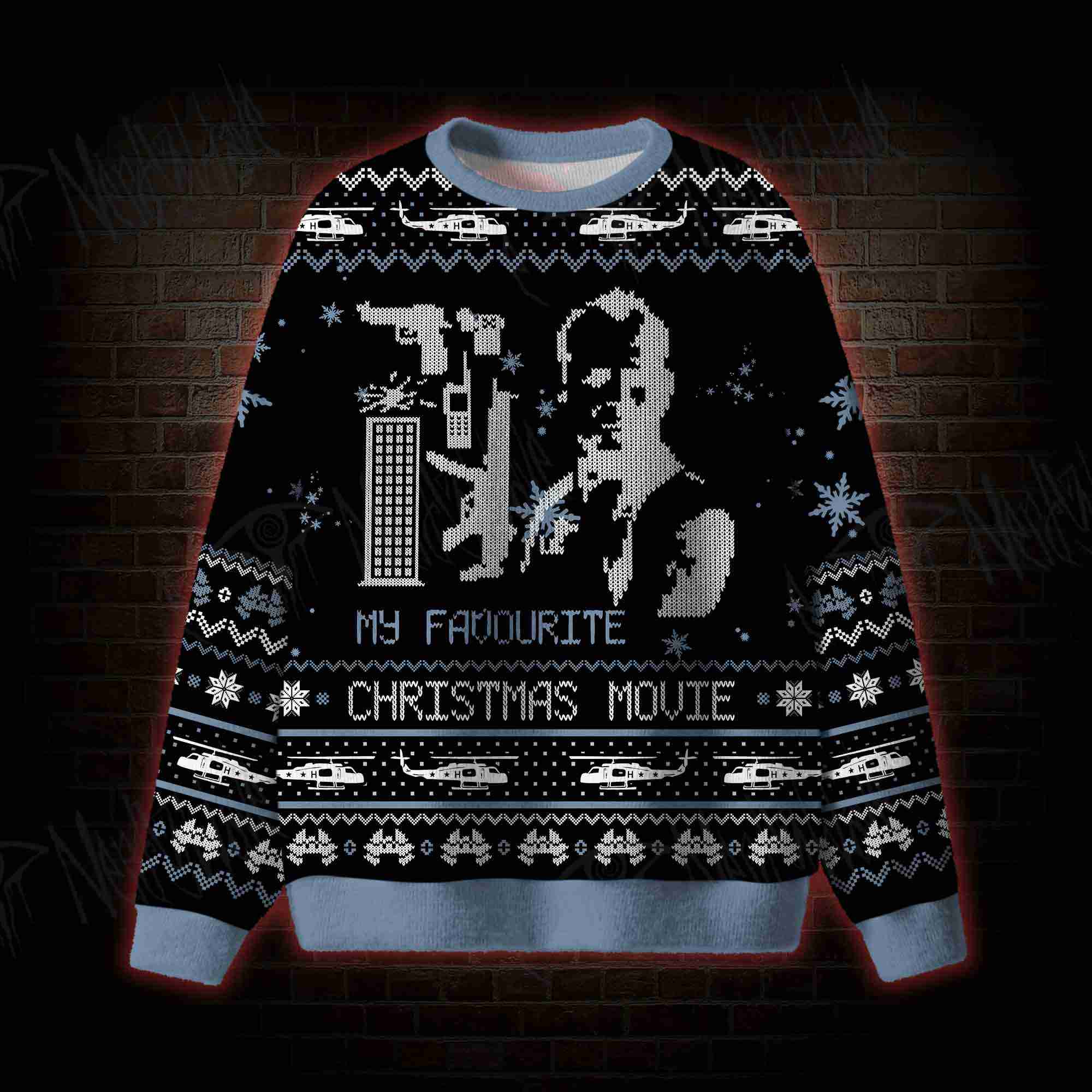 Silent Night Slasher Ugly Sweatshirts