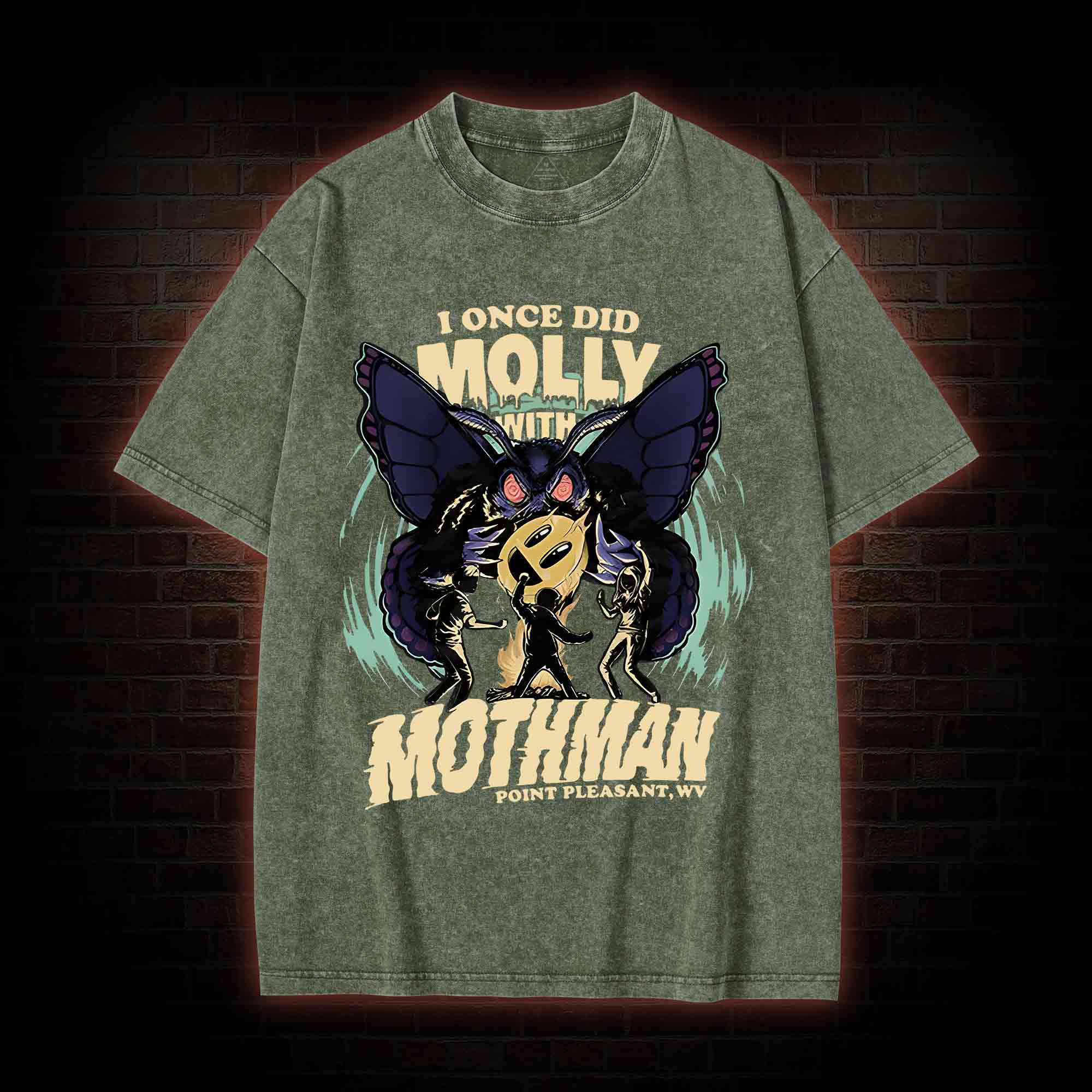 I Once Did Molly With Mothman Washed T-shirt