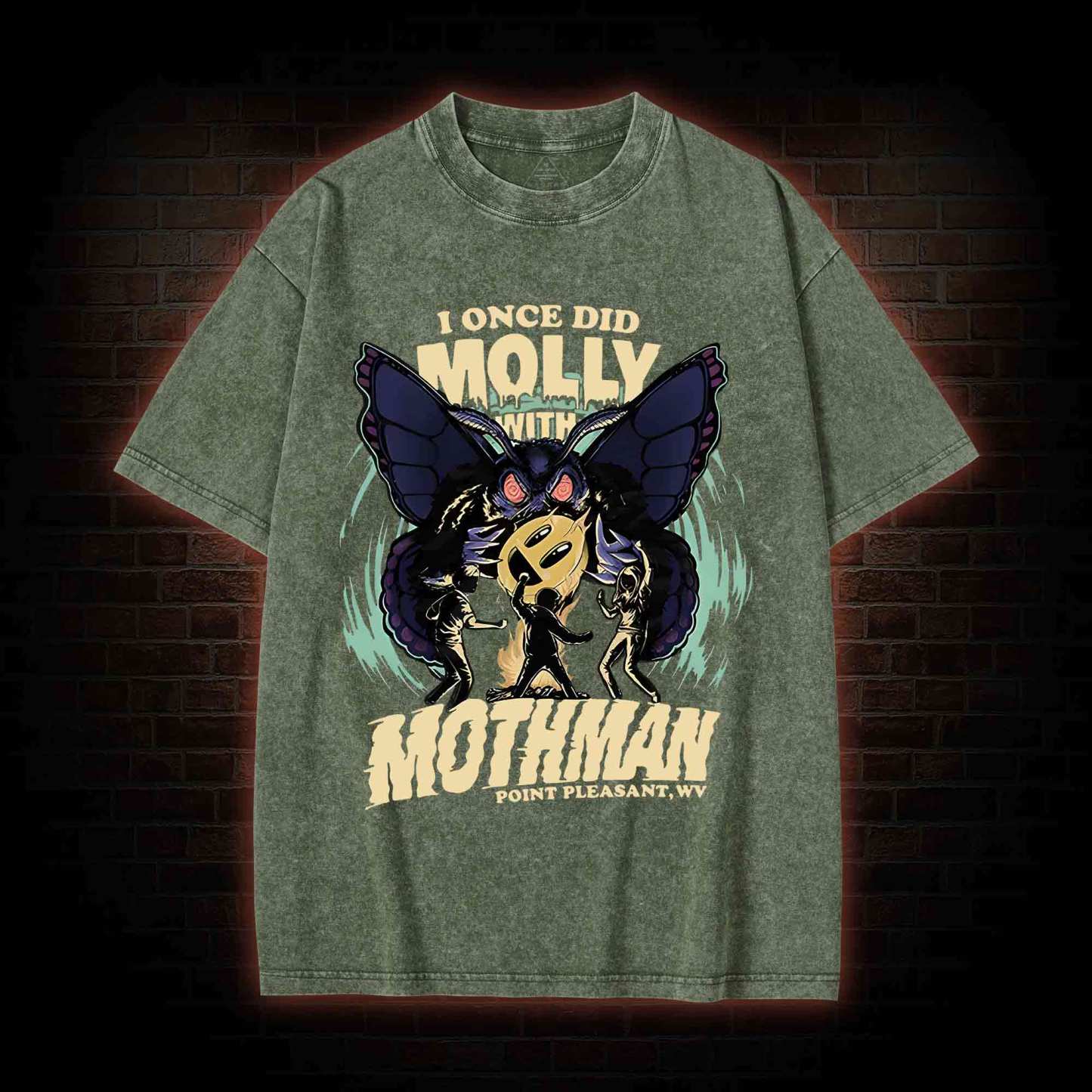 I Once Did Molly With Mothman Washed T-shirt