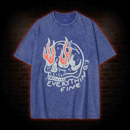 Everything Is Fine Washed T-shirt