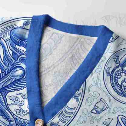Porcelain Alien Women's Cardigan Sweater