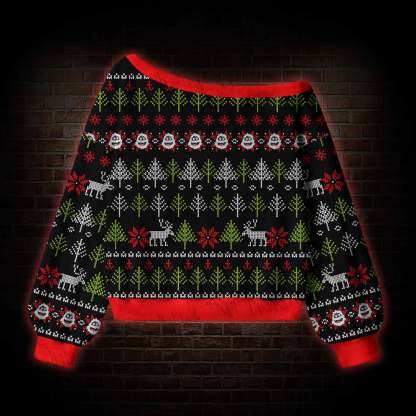 Snowman Off Shoulder Ugly Sweater