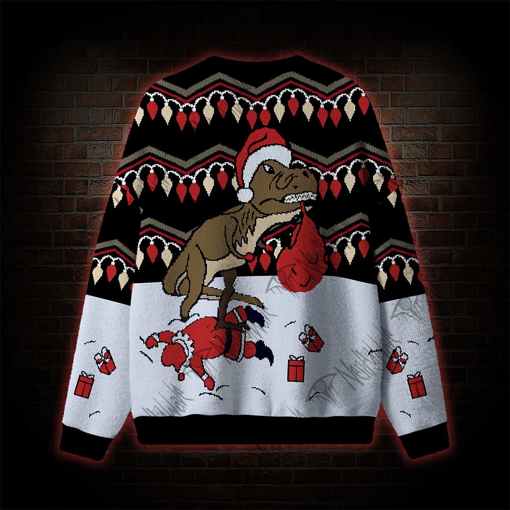 T-Rex Dinosaur Ugly Sweatshirts