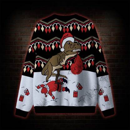 T-Rex Dinosaur Ugly Sweatshirts