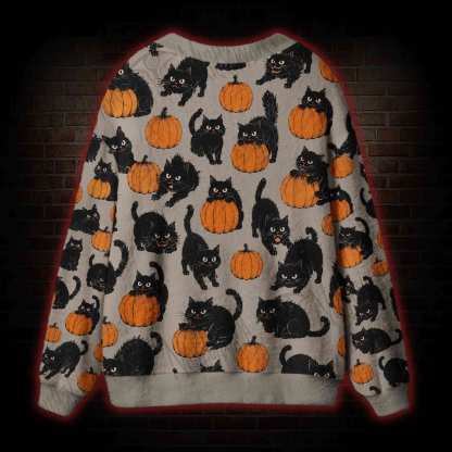 Cat Mischief Cardigan Sweater