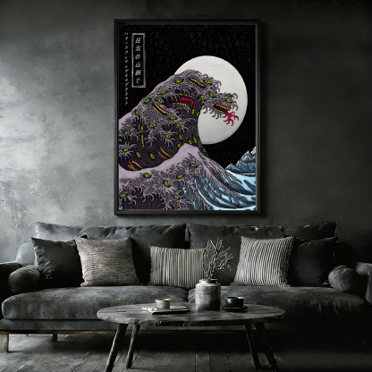 The Great Shoggoth Framed Canvas Print