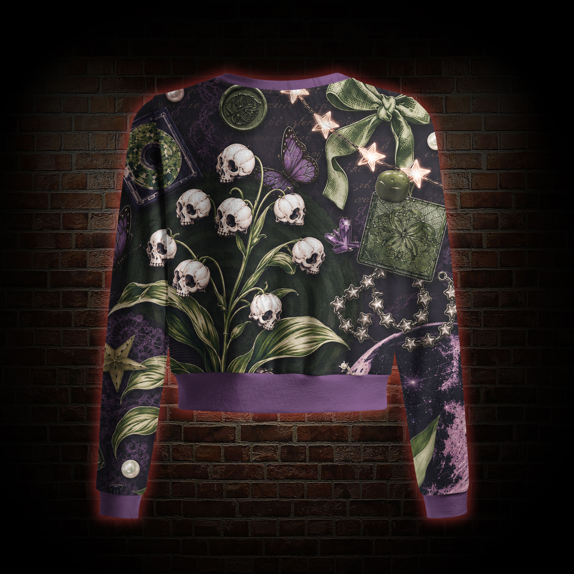 Skull Lily Women's Cardigan Sweater