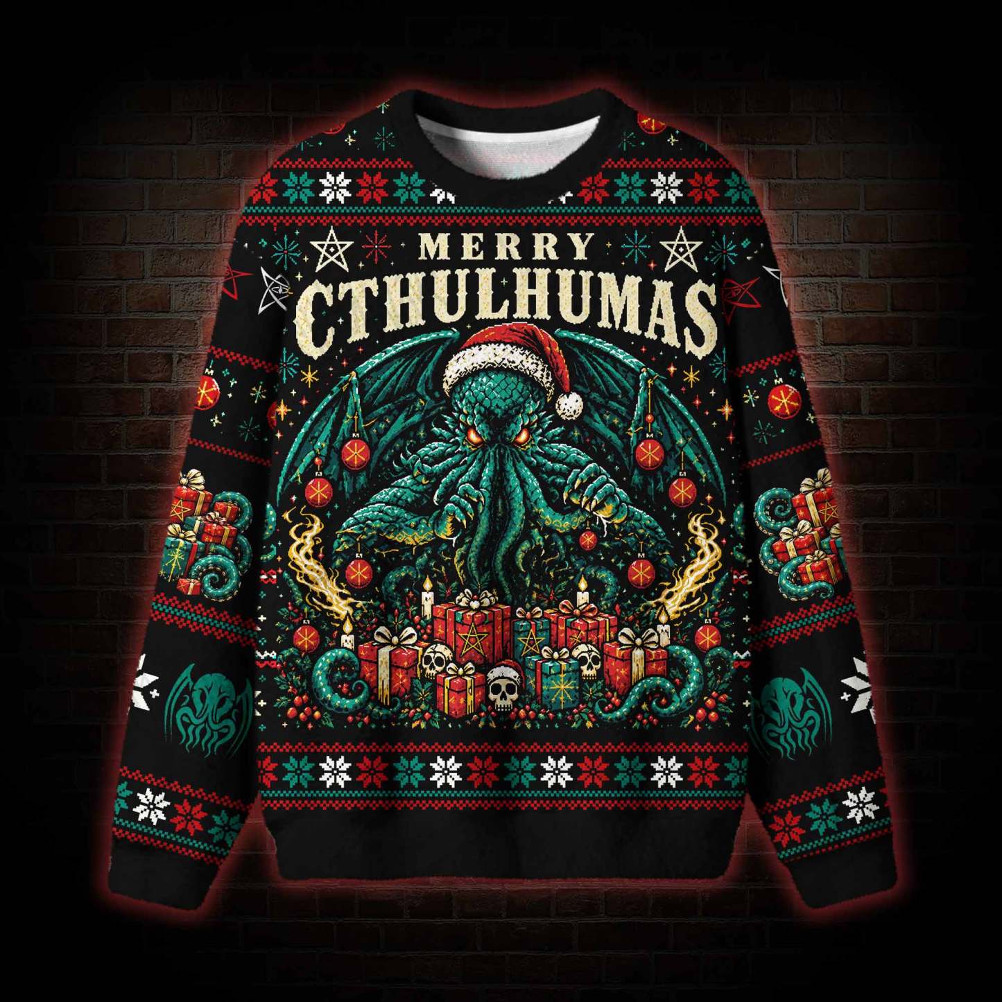 Merry Cthulhumas Ugly Sweatshirts