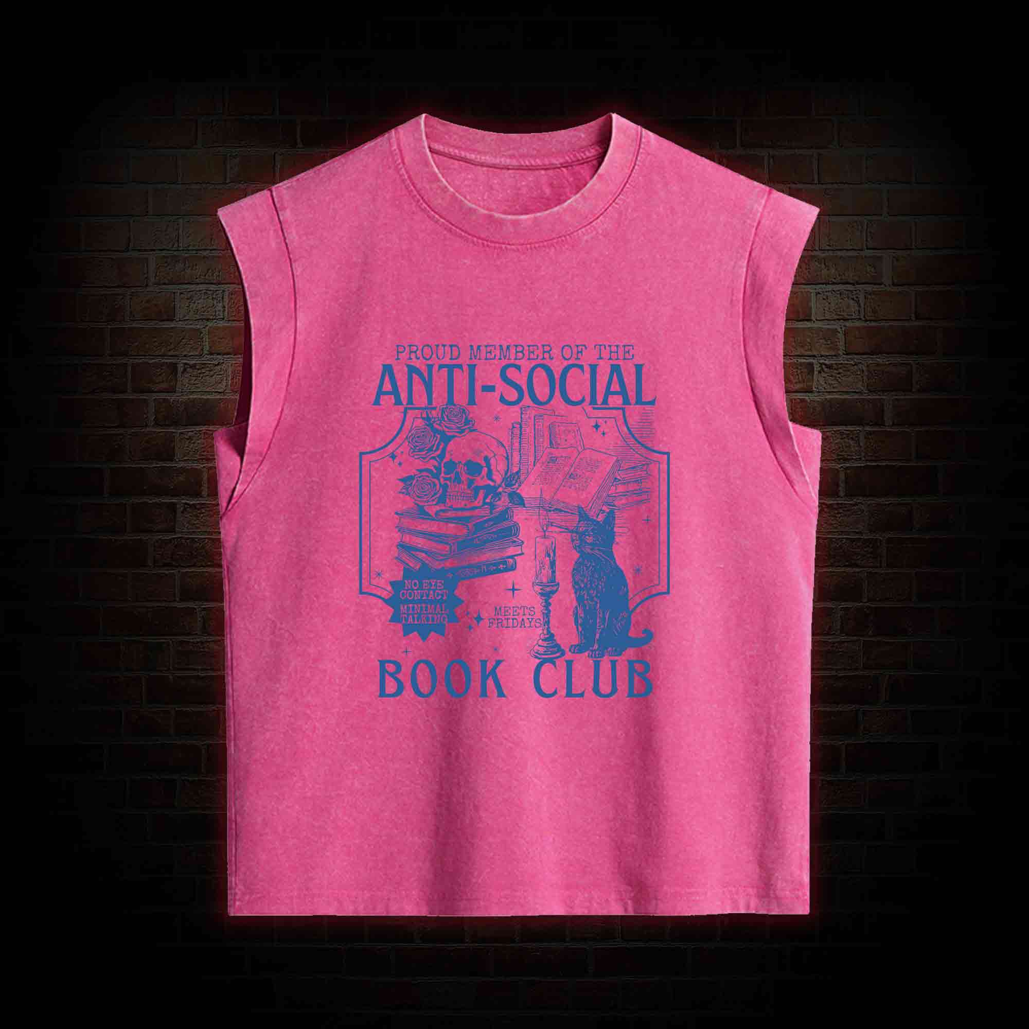 Anti-Social Book Club Women's Washed Tank Top