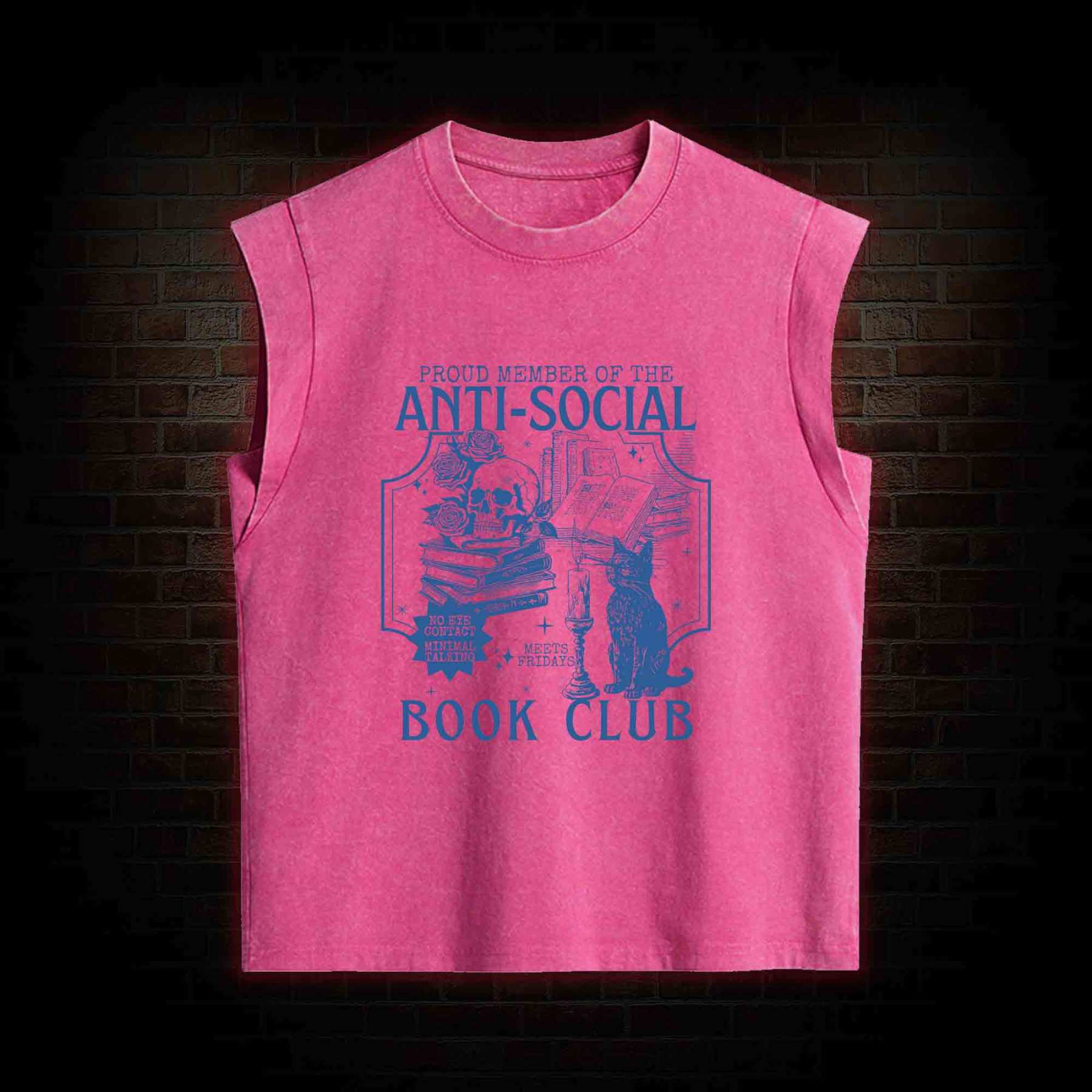 Anti-Social Book Club Women's Washed Tank Top