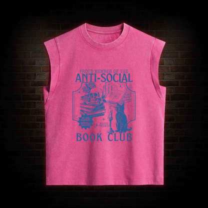 Anti-Social Book Club Women's Washed Tank Top