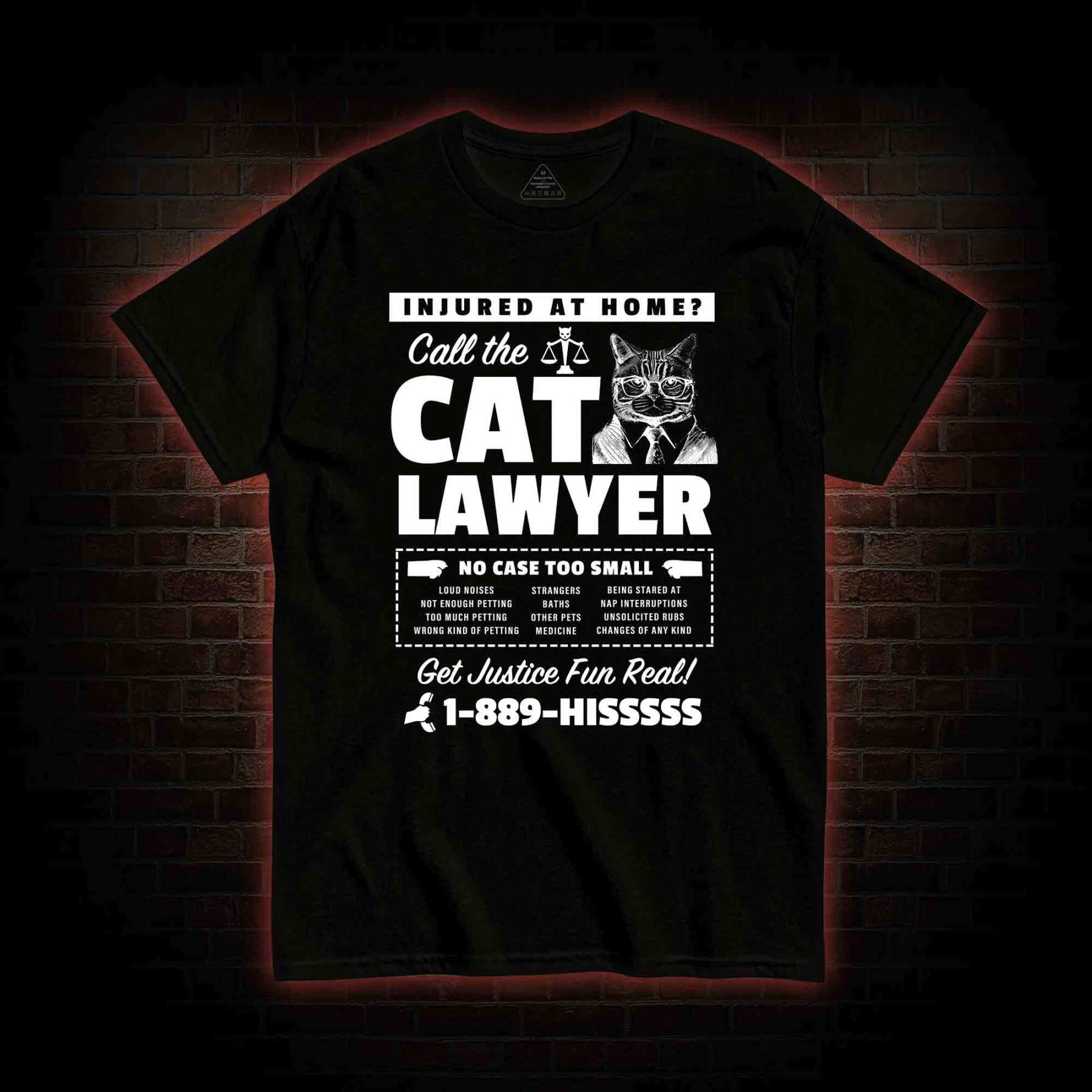 Call The Cat Lawyer T-shirt