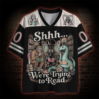 We're Trying to Read Mesh Jersey