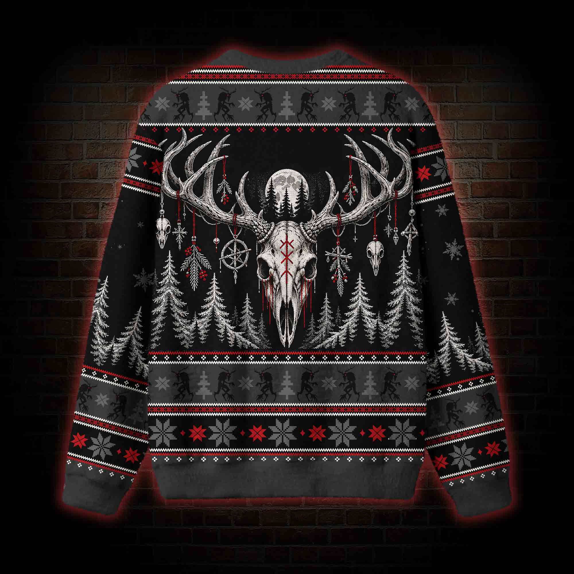 Gothic Wendigo Forest Ugly Sweatshirts