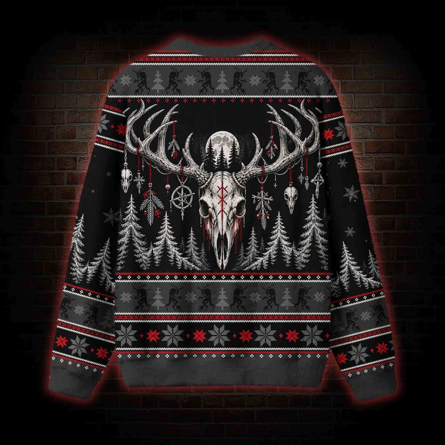 Gothic Wendigo Forest Ugly Sweatshirts