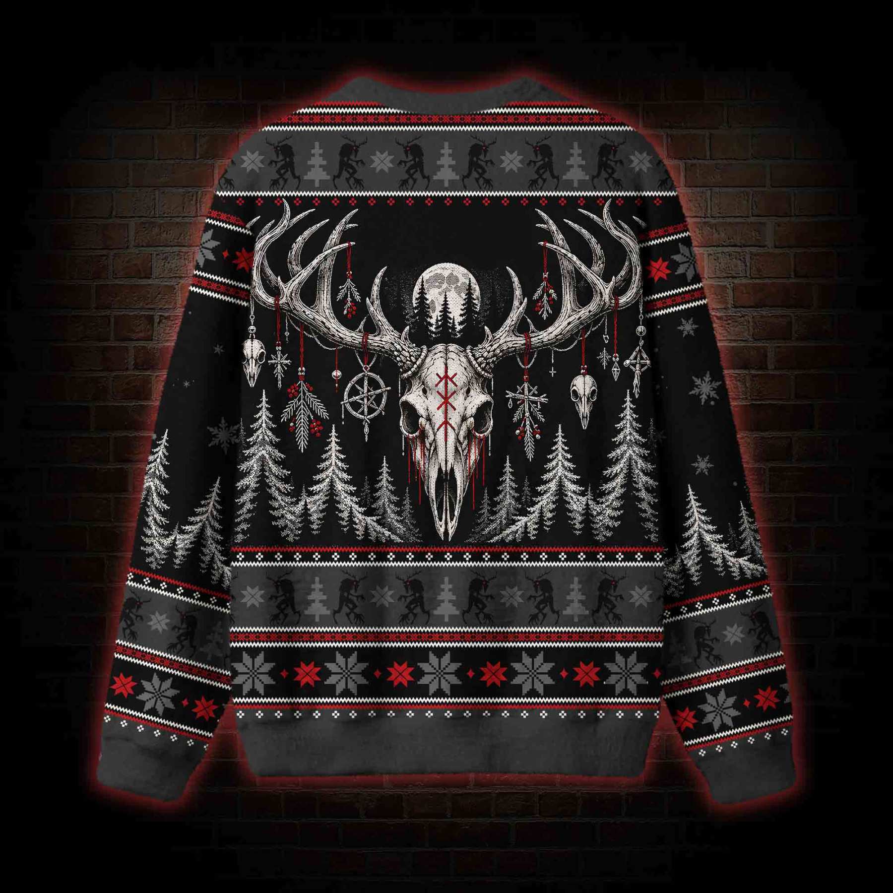 Gothic Wendigo Forest Ugly Sweatshirts