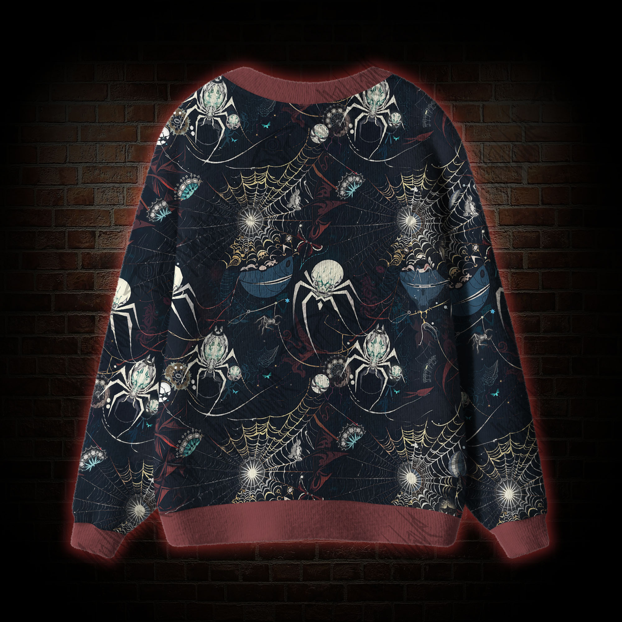 Shadowy Spiders Cardigan Sweater