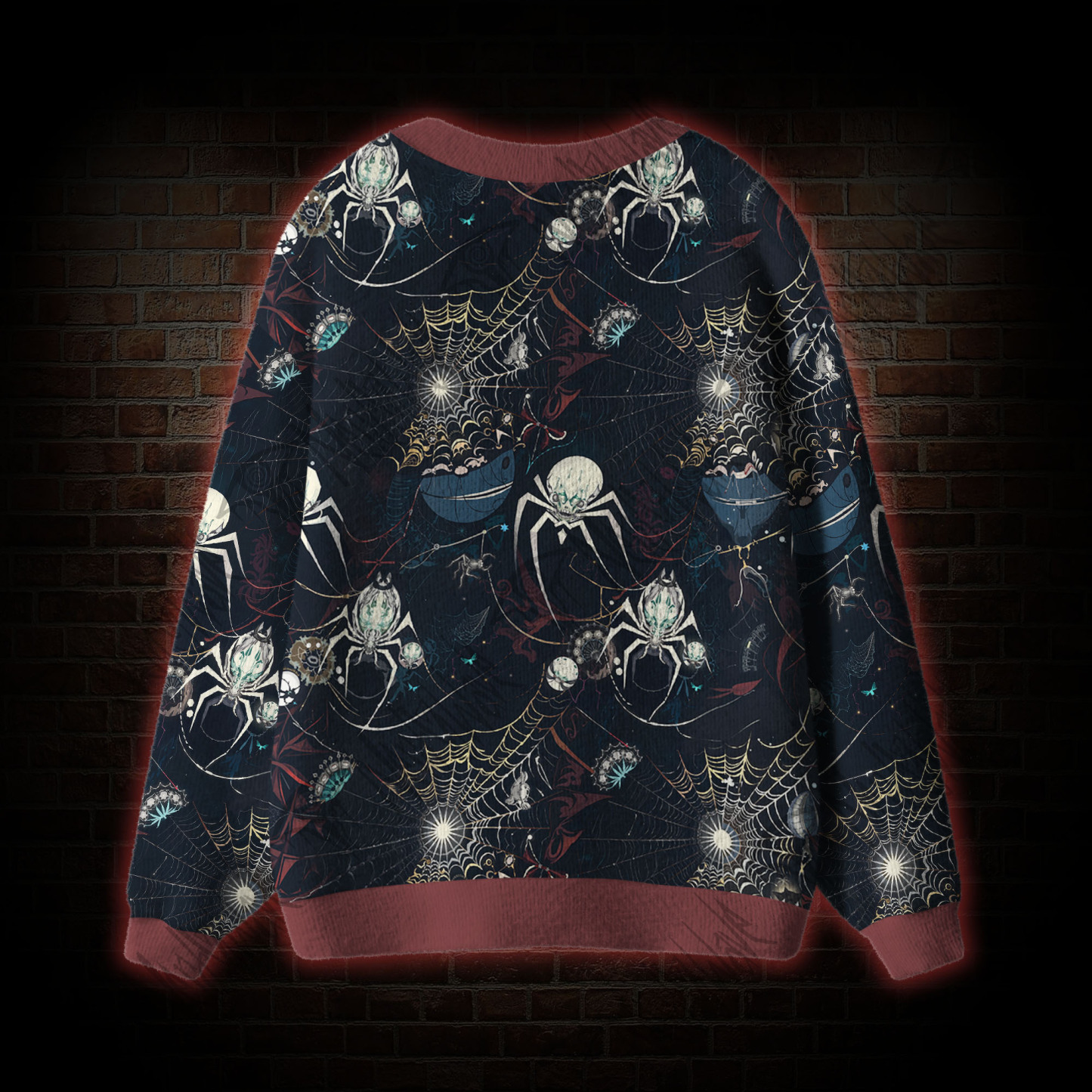 Shadowy Spiders Cardigan Sweater