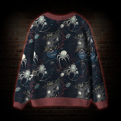 Shadowy Spiders Cardigan Sweater