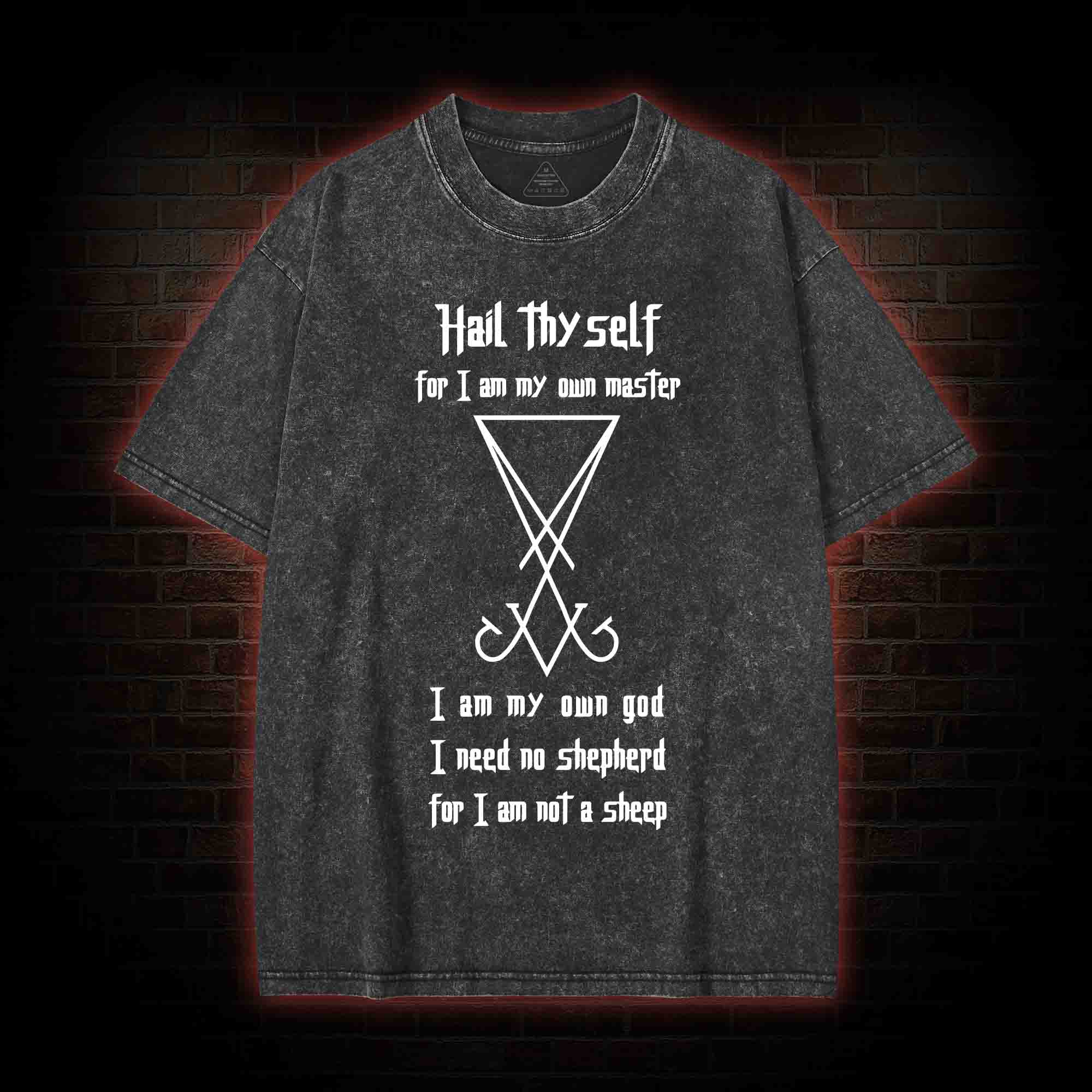 Sigil of Lucifer Washed T-shirt