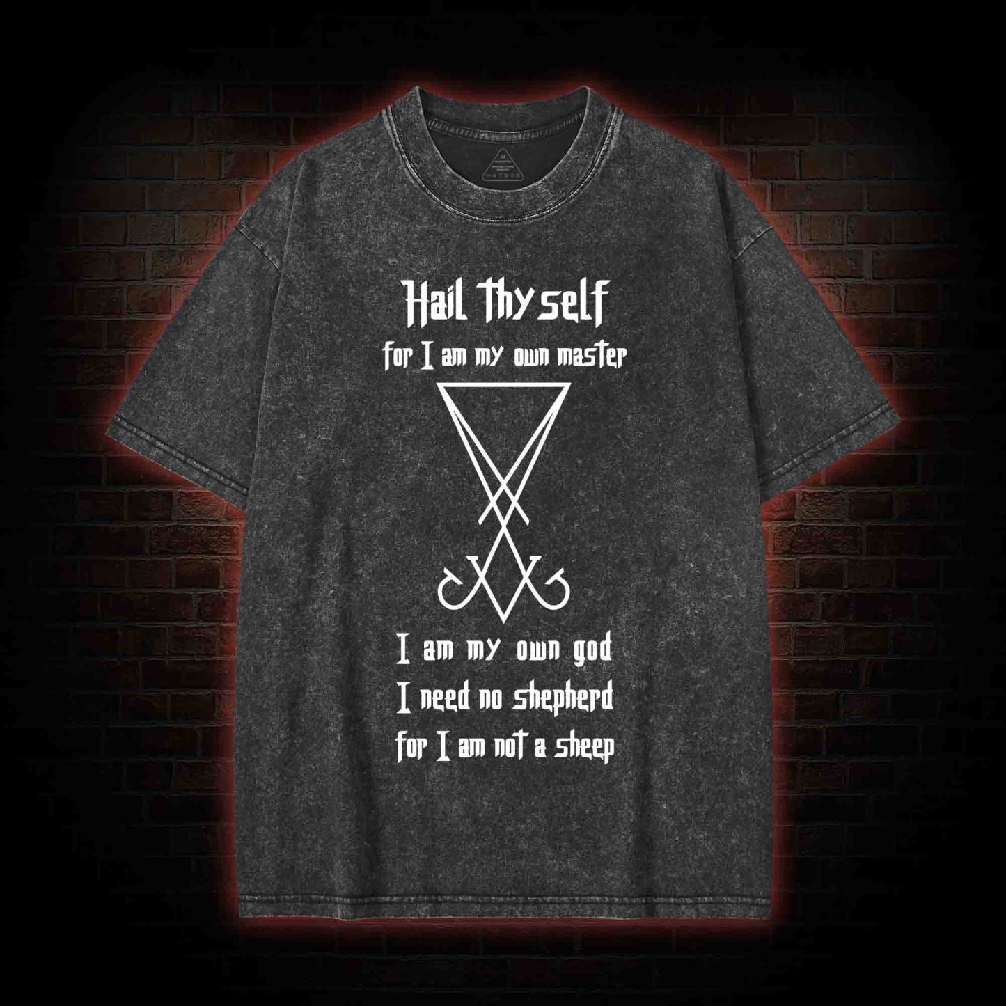 Sigil of Lucifer Washed T-shirt