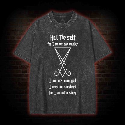 Sigil of Lucifer Washed T-shirt