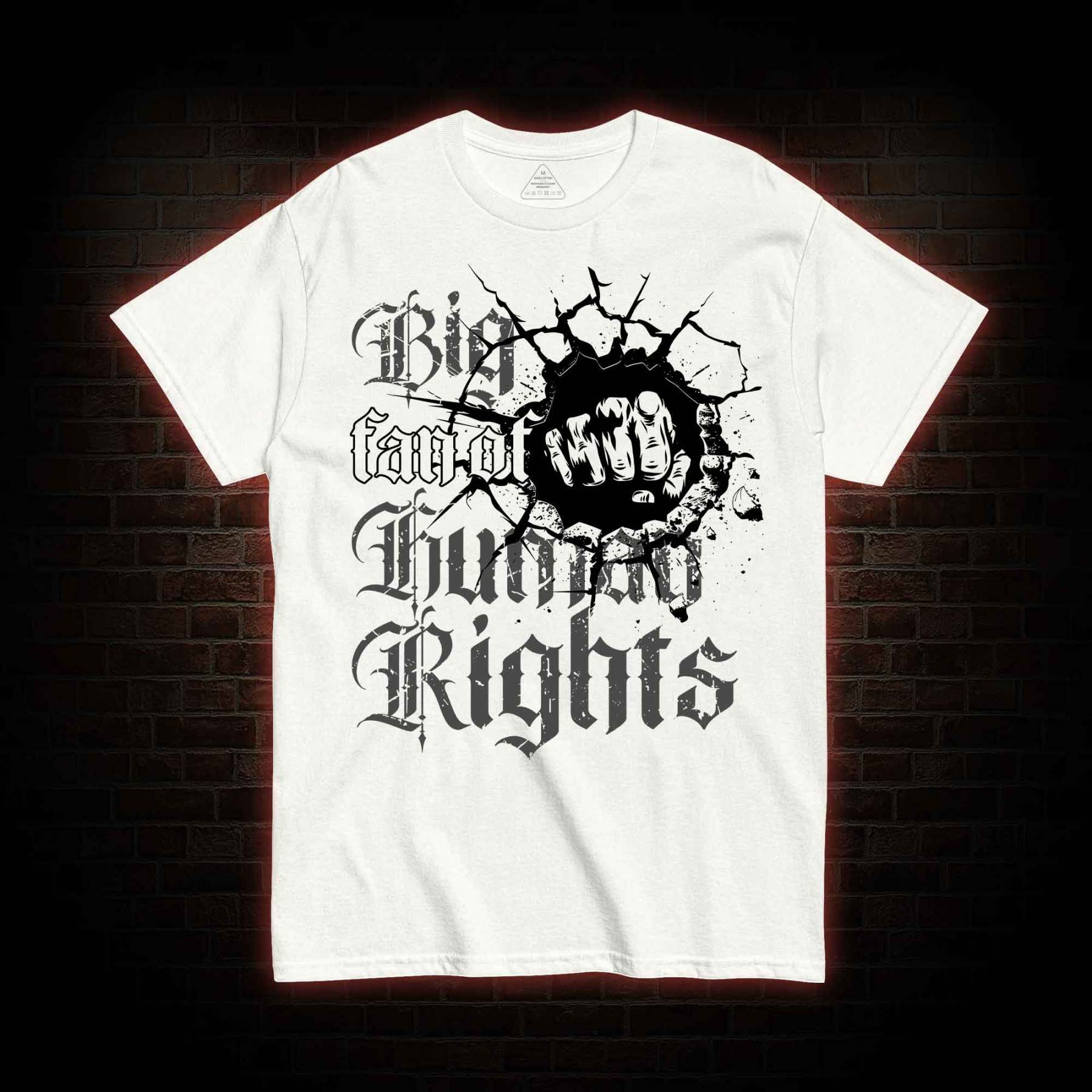 Vintage Big Fan of Human Rights T-shirt