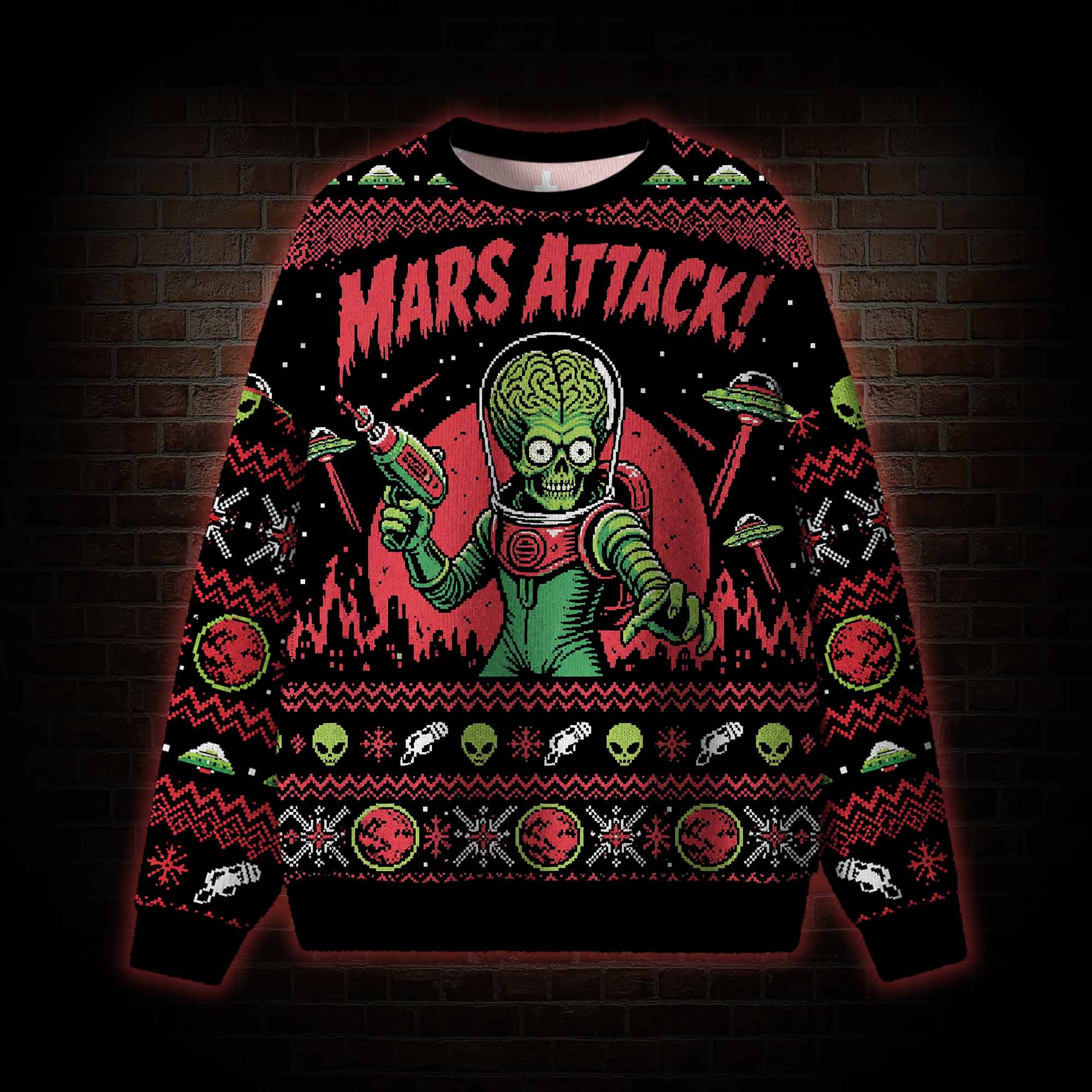 We Come In Peace Ugly Sweatshirts